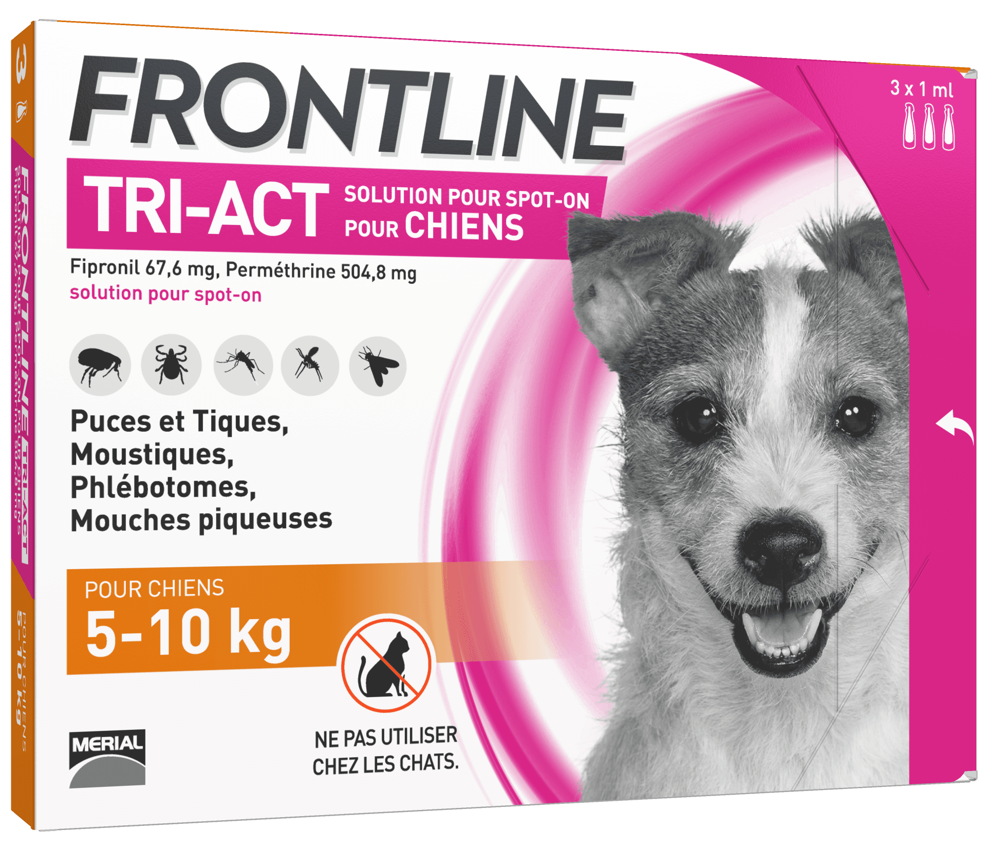 Frontline - Frontline Tri-Act Cn 5-10Kg 3 x 1 ml