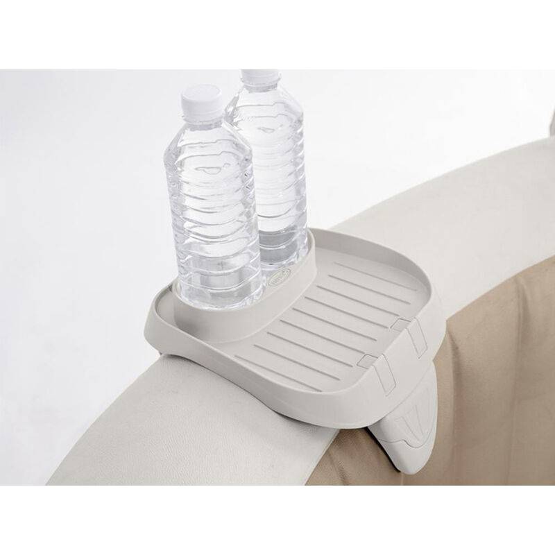 Intex - Porte-verre amovible en PVC de couleur beige L.26 x l.22 x H.18 cm - INTEX - Image 4