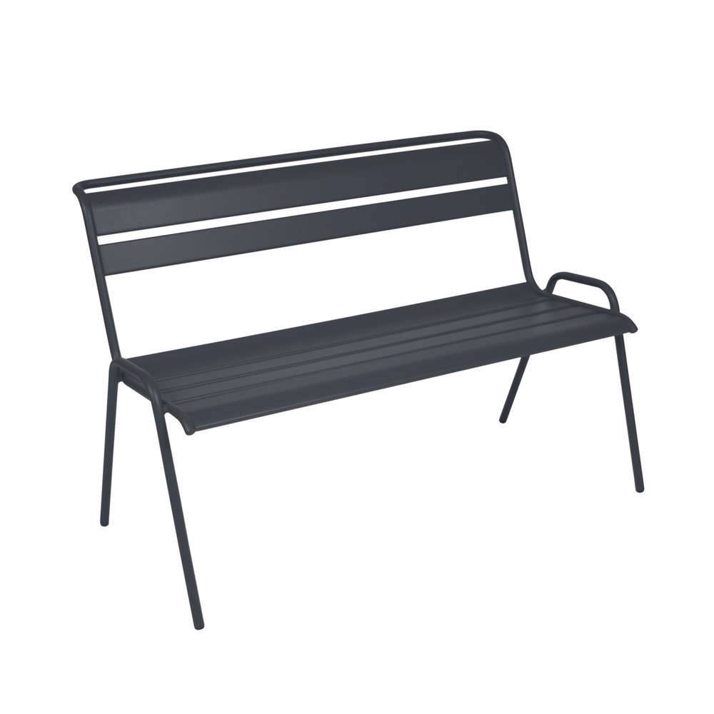 Fermob - Banc de jardin acier carbone 2 places Monceau Fermob - Image 5