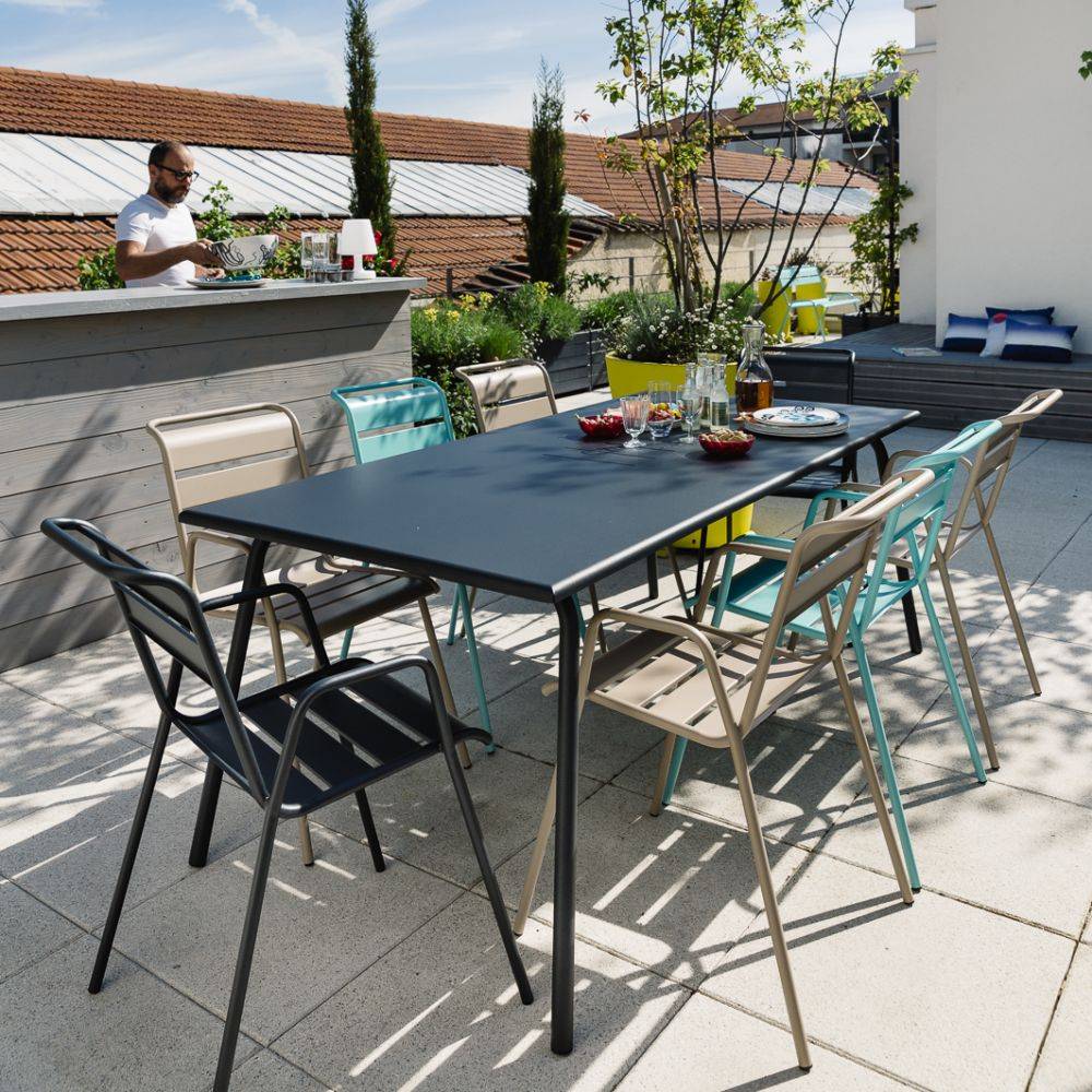 Fermob - Fauteuil de jardin acier carbone bridge Monceau Fermob - Image 5