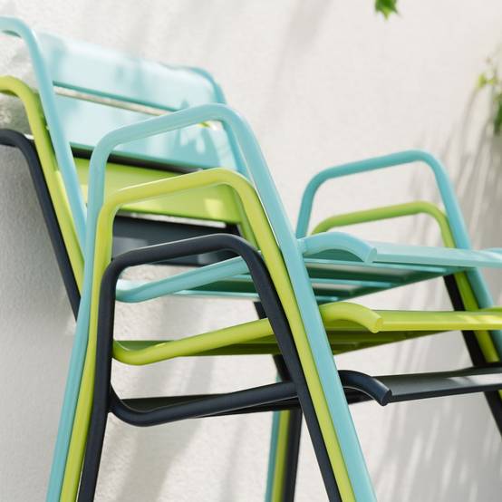 Fermob - Fauteuil de jardin acier carbone bridge Monceau Fermob - Image 7