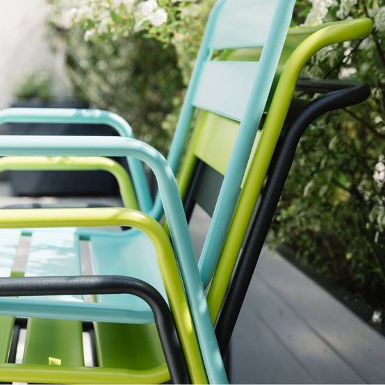 Fermob - Fauteuil de jardin acier carbone bridge Monceau Fermob - Image 6