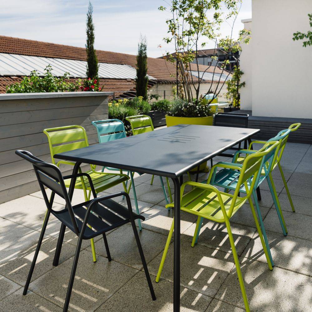 Fermob - Fauteuil de jardin acier carbone bridge Monceau Fermob - Image 8
