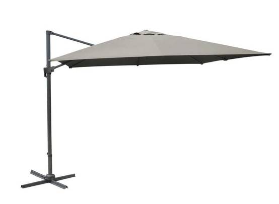 Parasol déporté aluminium 3x3 m taupe - Image 3