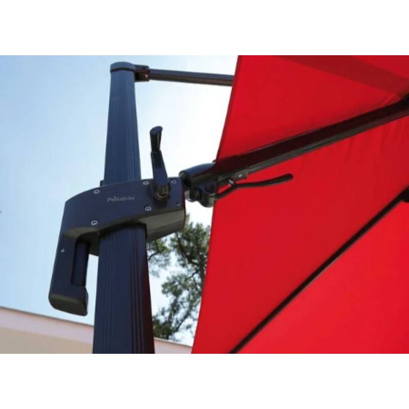 Parasol déporté - orientable à rotation 360° Aluminium Taupe 3 m - Image 4