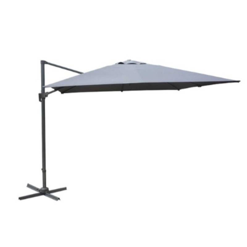 Parasol déporté - orientable à rotation 360° Aluminium Taupe 3 m - Image 3