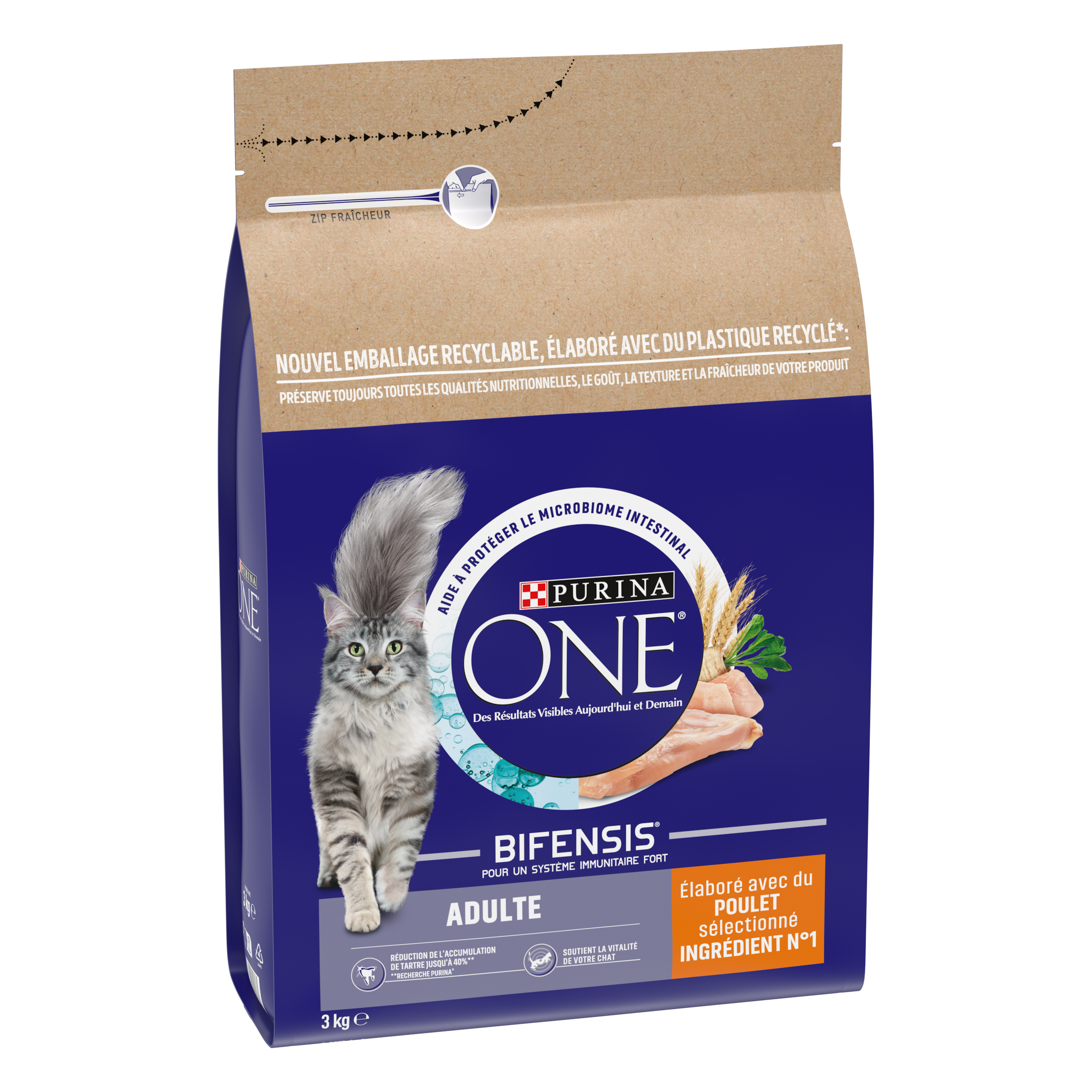 Purina One - Croquettes chat Adulte Poulet 3 kg - PURINA ONE - Image 12