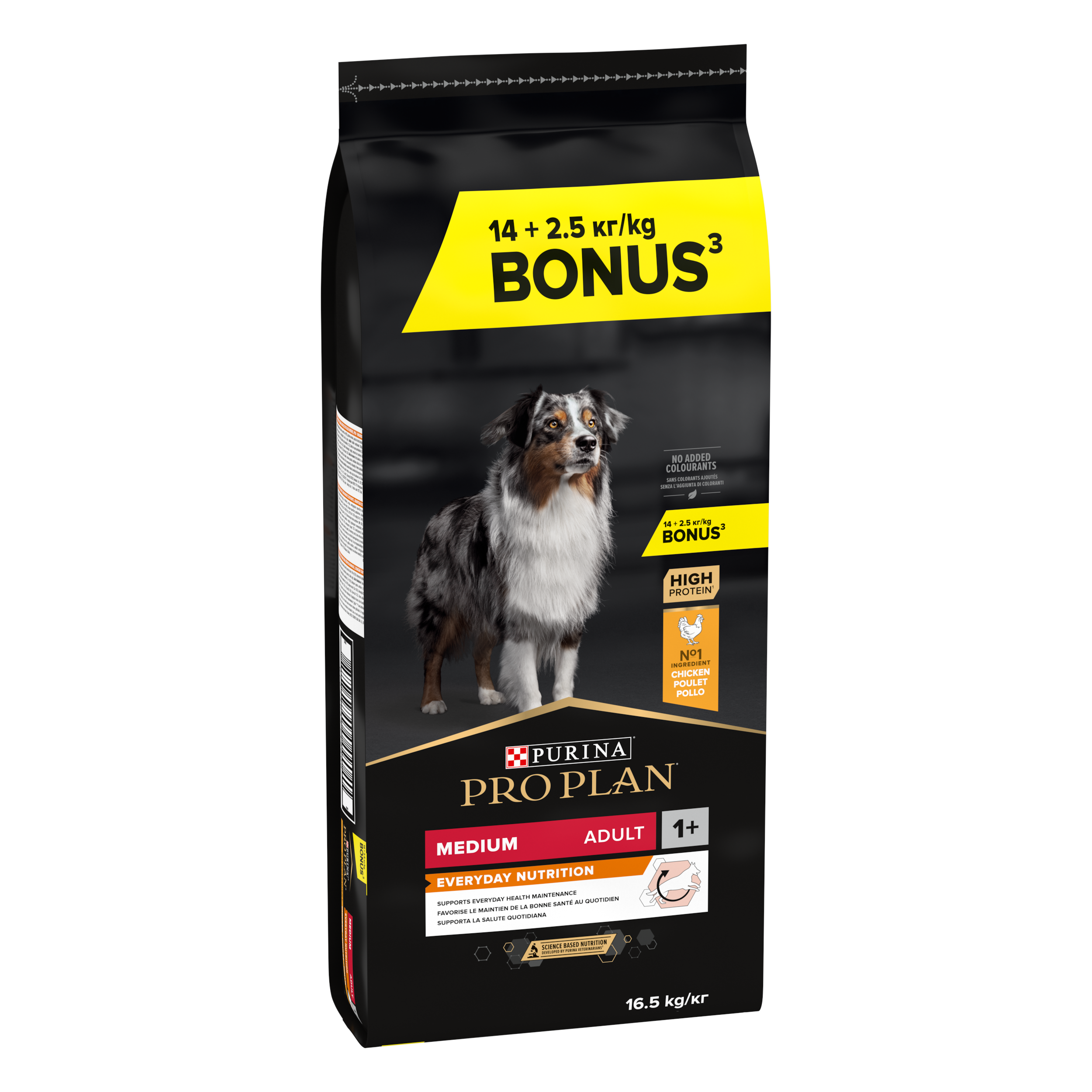 Purina Pro Plan - Croquettes chien Adulte Medium OptiBalance 14KG + 2,5KG gratuits - PRO PLAN - Image 1