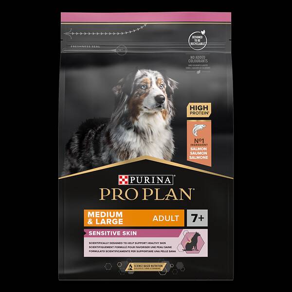 Purina Pro Plan - Croquettes chien Adulte 7+ Medium-Large Sensitive Skin Saumon 3 kg - PRO PLAN - Image 13
