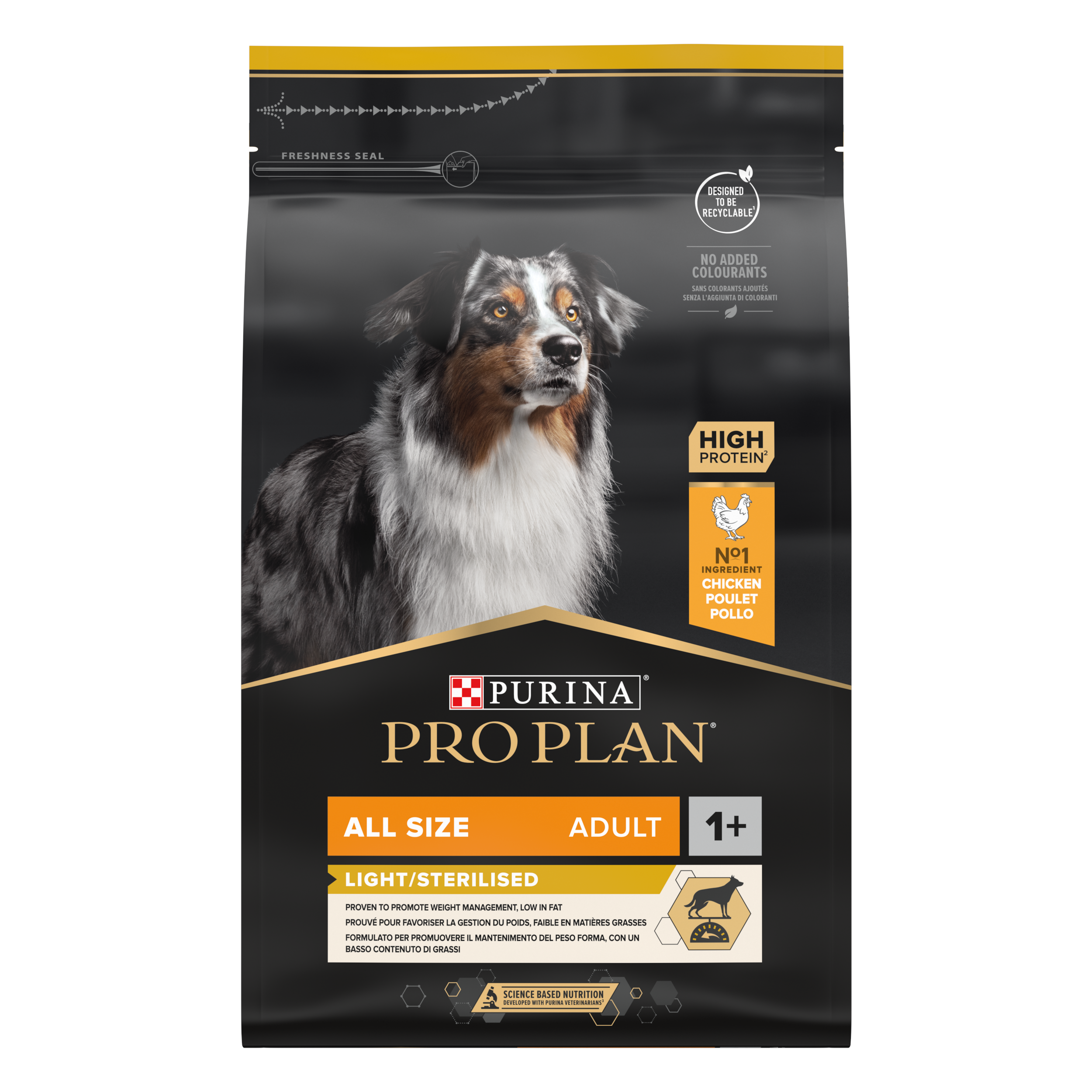 Purina Pro Plan - Croquettes chien Adulte Light Stérilisé Poulet 3 kg - PRO PLAN - Image 11
