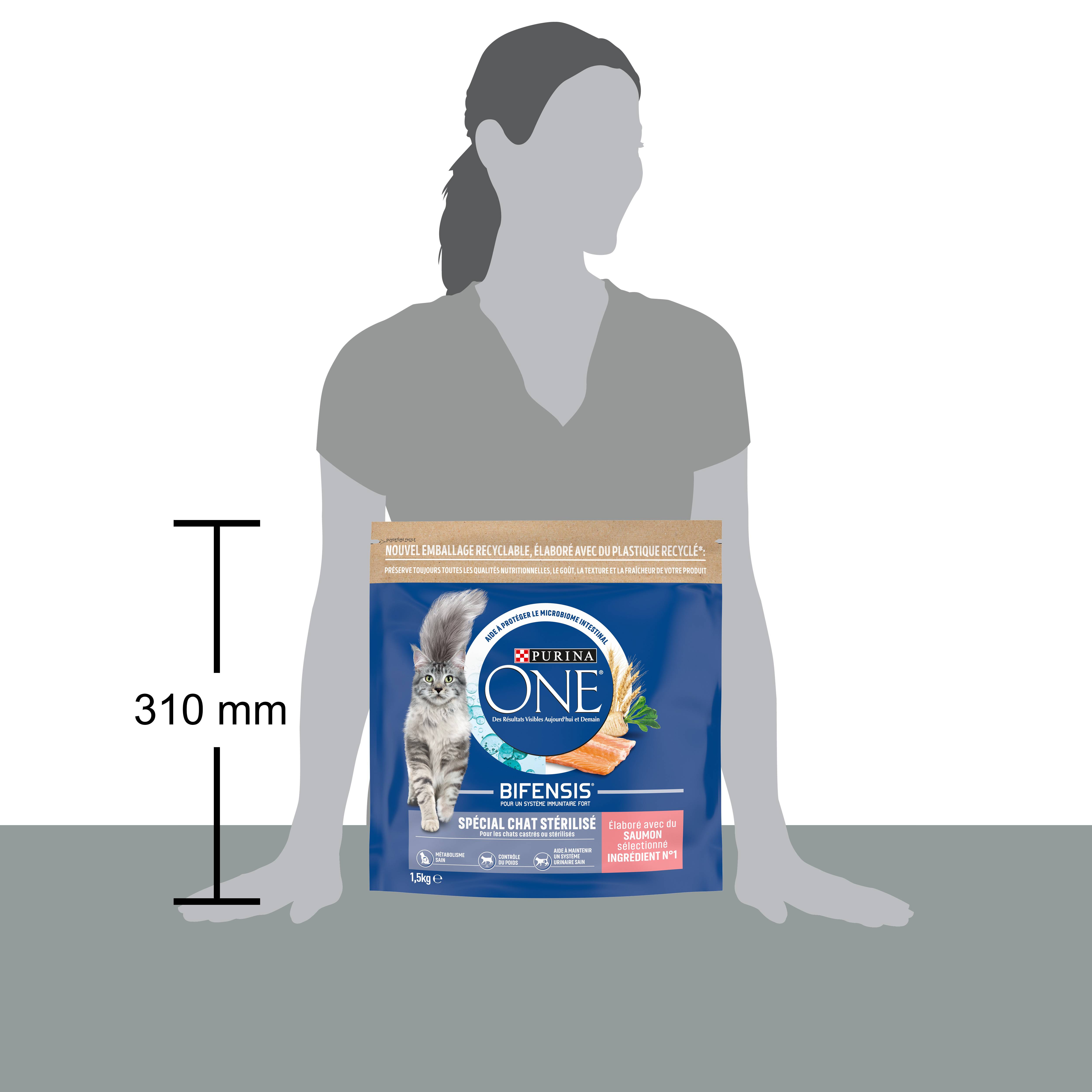 Purina One - Croquettes chat Stérilisé Saumon Thon Blé 1,5 kg - PURINA ONE - Image 7