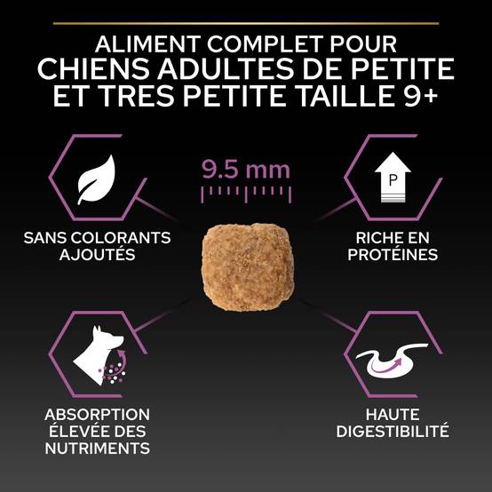 Purina Pro Plan - Croquettes petit chien Adulte 9+ Poulet 3KG - PRO PLAN - Image 2