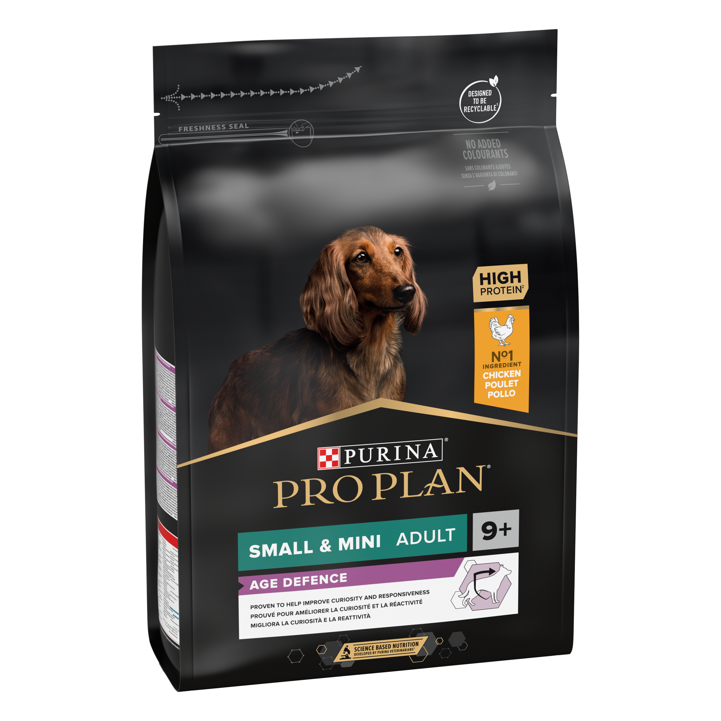 Purina Pro Plan - Croquettes petit chien Adulte 9+ Poulet 3KG - PRO PLAN - Image 1