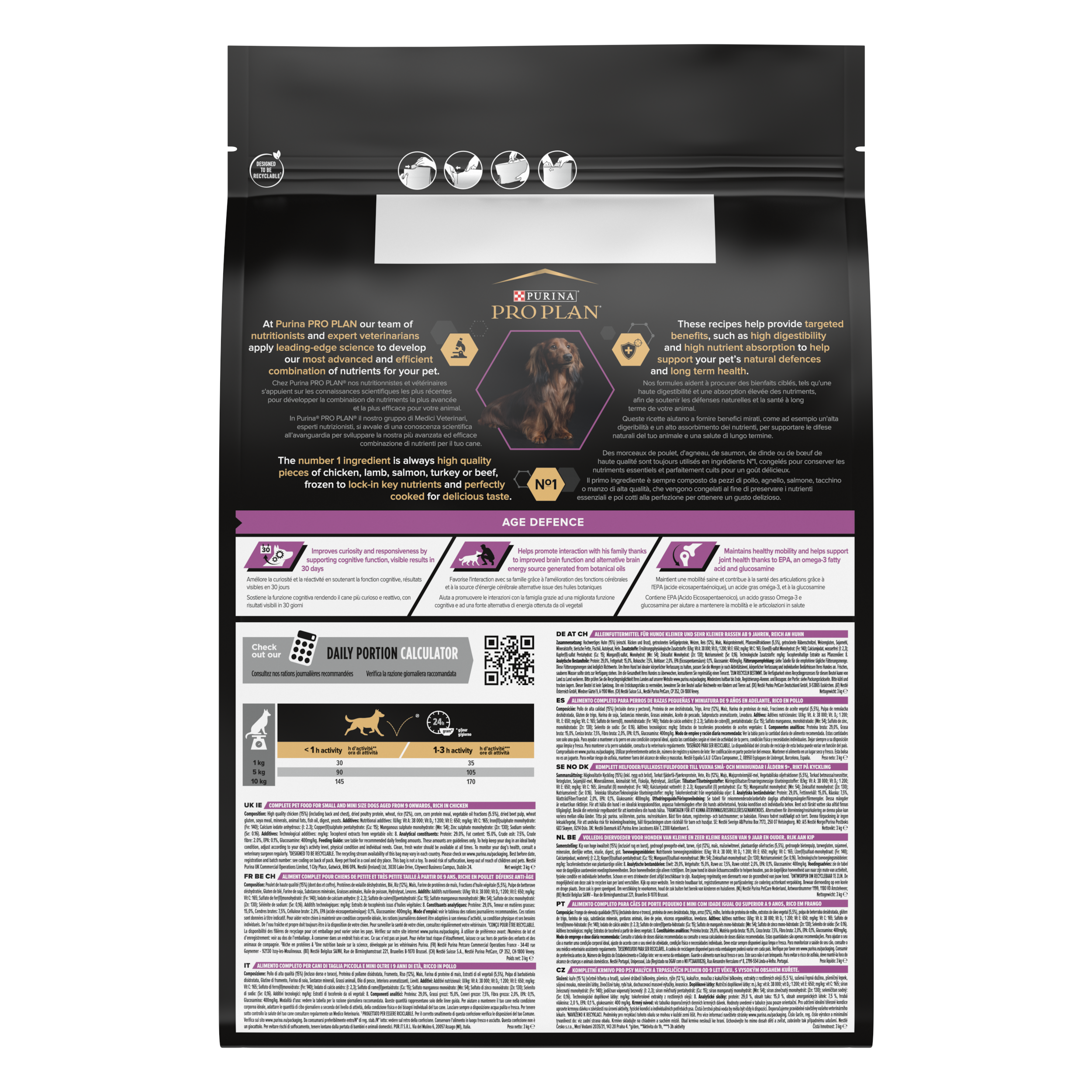 Purina Pro Plan - Croquettes petit chien Adulte 9+ Poulet 3KG - PRO PLAN - Image 15