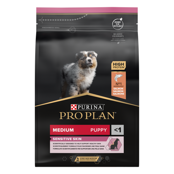 Purina Pro Plan - Croquettes chiot Sensitive Skin 3 kg - PRO PLAN - Image 1