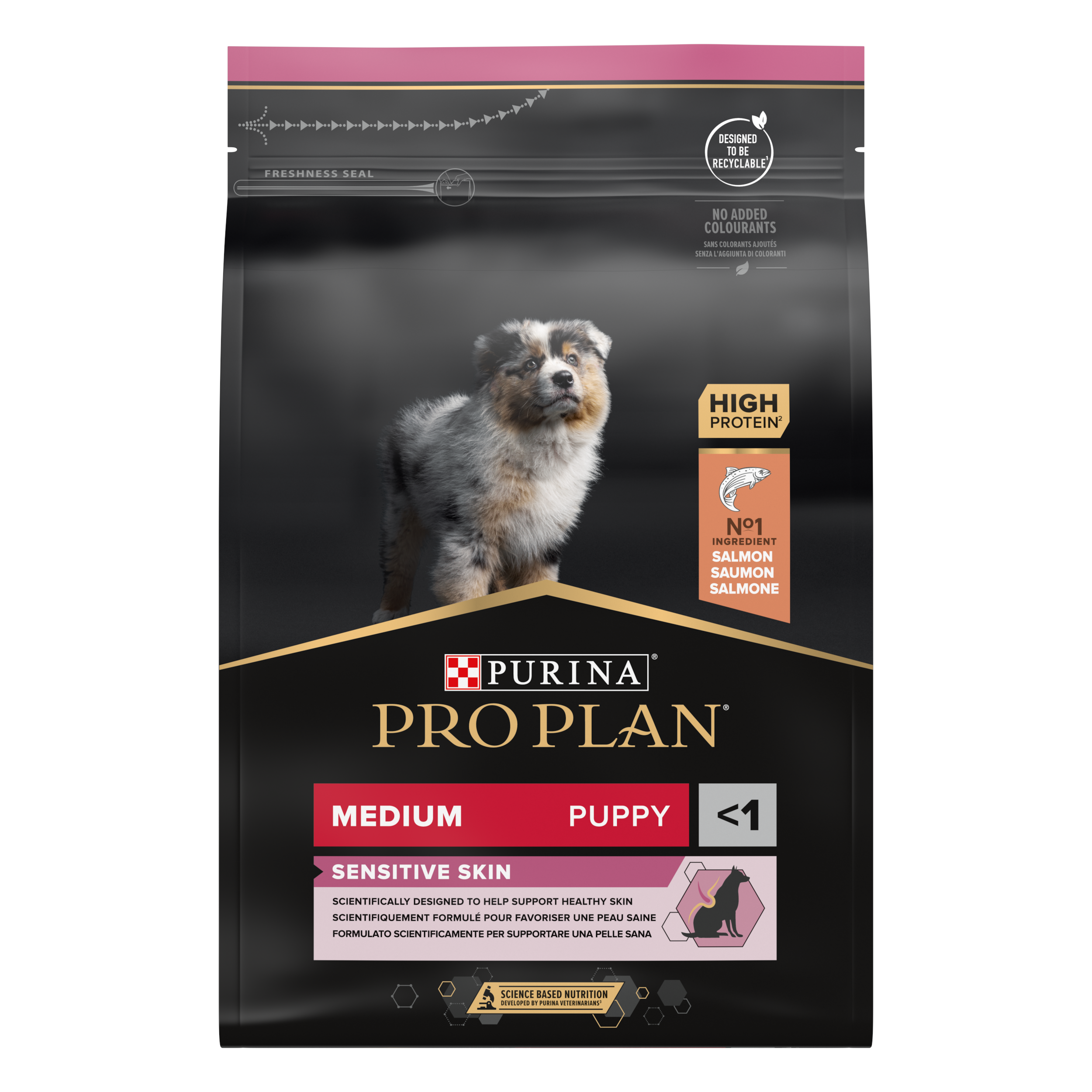 Purina Pro Plan - Croquettes chiot Sensitive Skin 3 kg  - PRO PLAN - Image 1