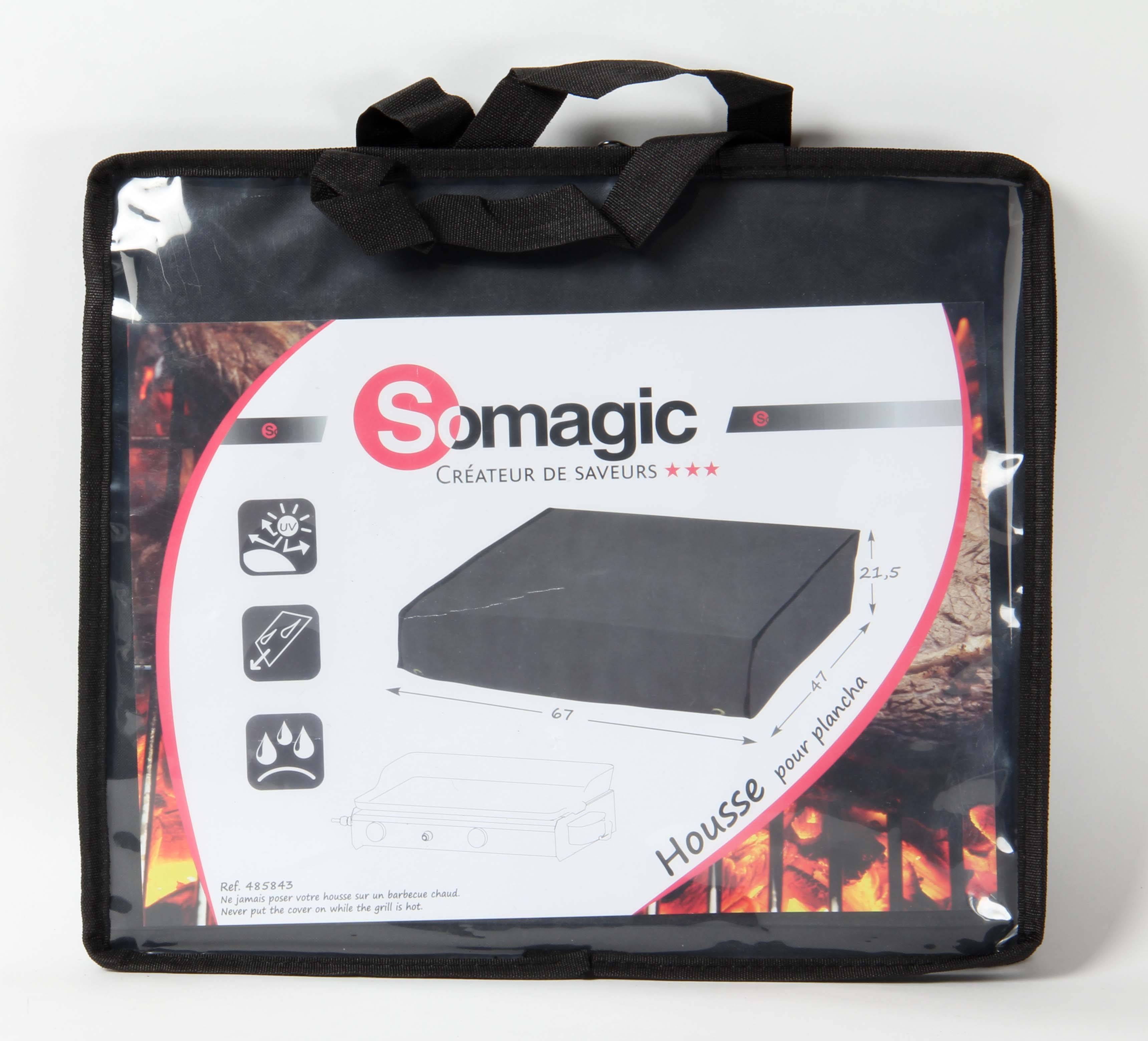 Somagic - Housse pour plancha à 2 feux L.67 x l.47 x H.21.5 cm