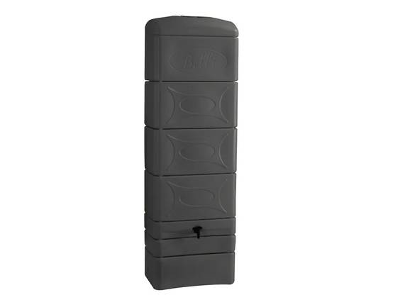 Belli - Récupérateur d'eau de pluie 300L mural couvercle, robinet et collecteur inclus gris anthracite-BELLI - Image 2