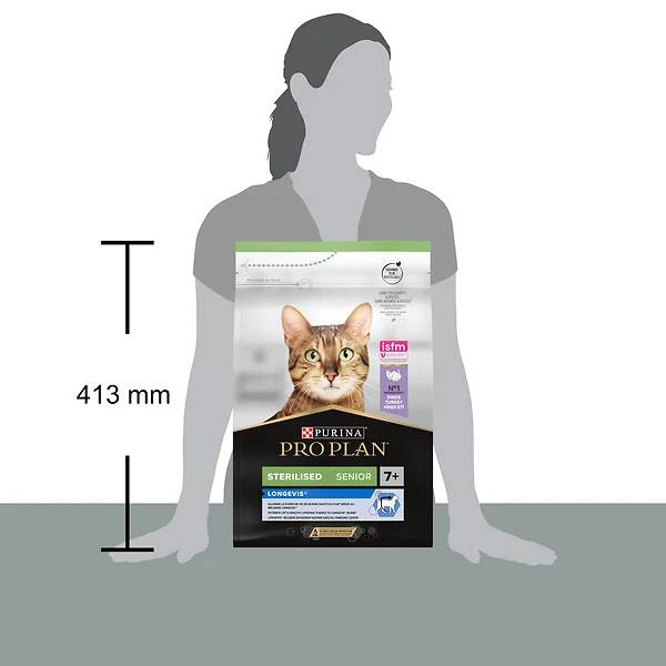 Purina Pro Plan - Croquettes chat Adulte 7+  Stérilisé Dinde3 kg - PRO PLAN - Image 3