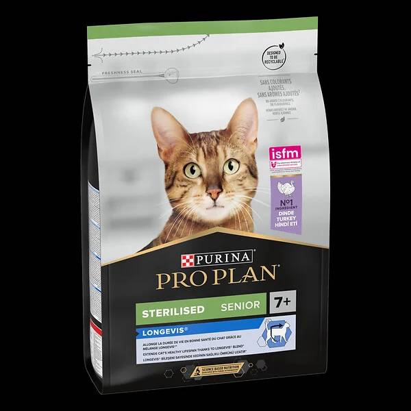 Purina Pro Plan - Croquettes chat Adulte 7+  Stérilisé Dinde3 kg - PRO PLAN - Image 5