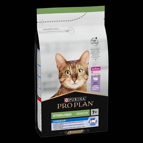 Purina Pro Plan - Croquettes chat Senior 7+ Stérilisé Dinde 1,5 kg - PRO PLAN - Image 3