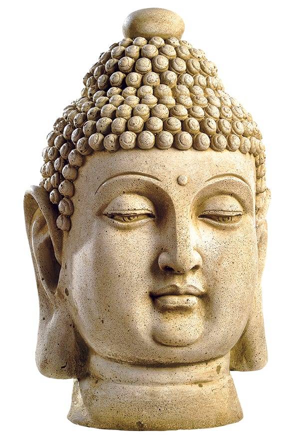 W.Hairie-Grandon - Tête de Bouddha - L.22 x l.19 x H.42 cm