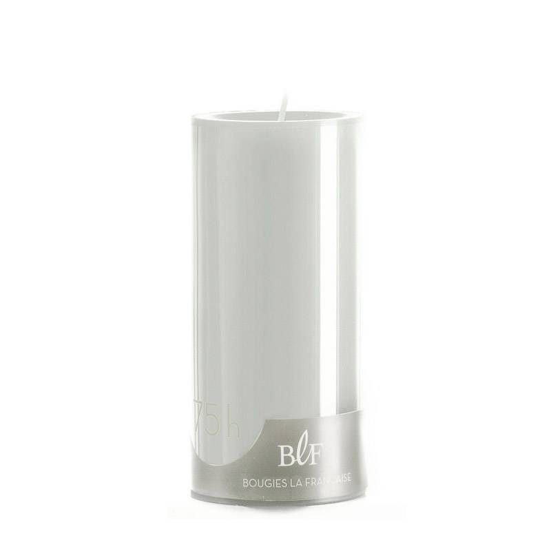 Bougies la Française - Bougie cylindrique ø7 x H15 cm gris perle