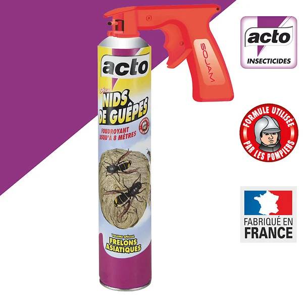 Acto - Aérosol Ultra Foudroyant Nids Guêpes Frelons - ACTO - Image 5