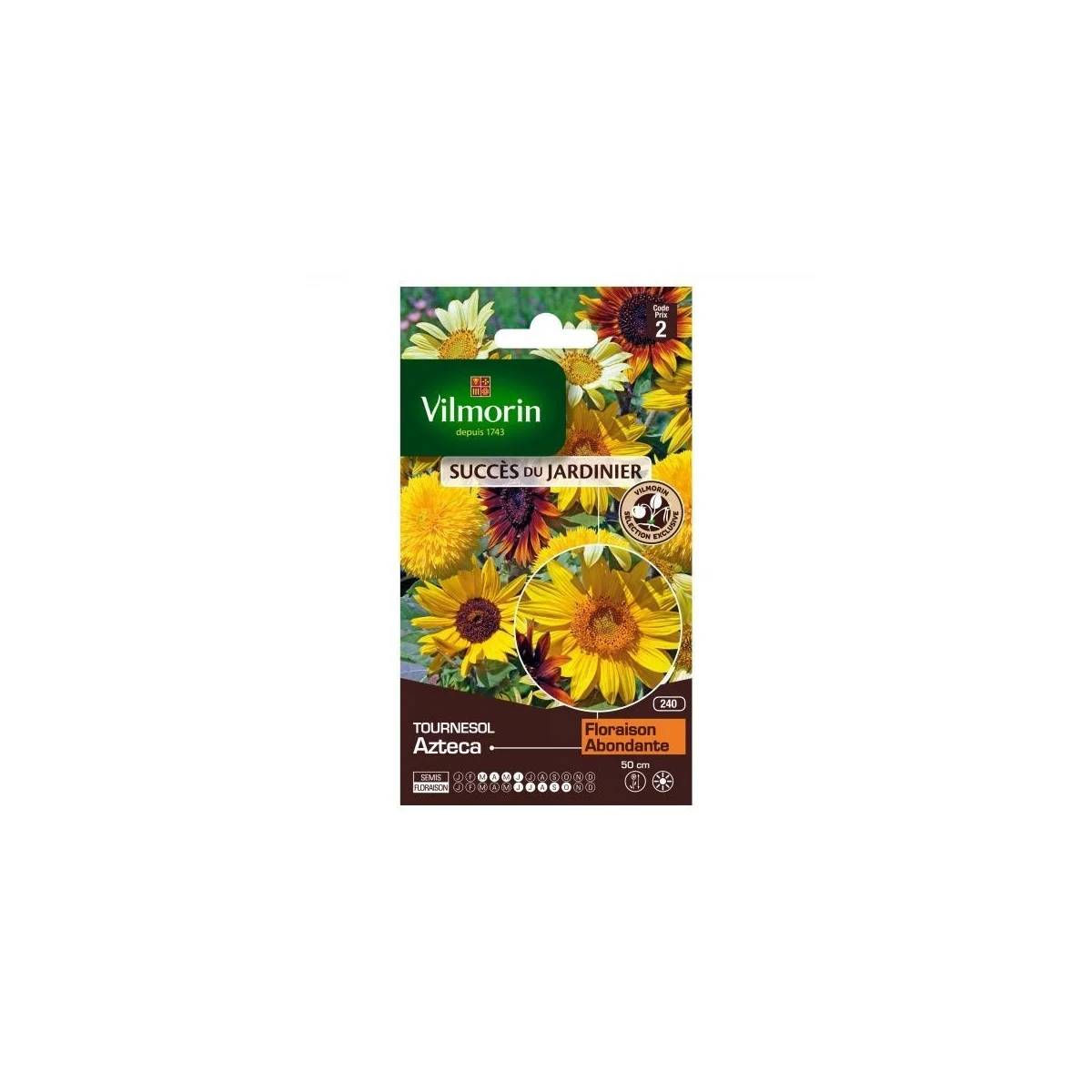 Graines de Tournesol Nain Mélange 50 cm – VILMORIN - Image 2