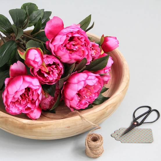 Mica Decorations - Bouquet de fleurs artificielles pivoines - MICA DECORATIONS - Image 3