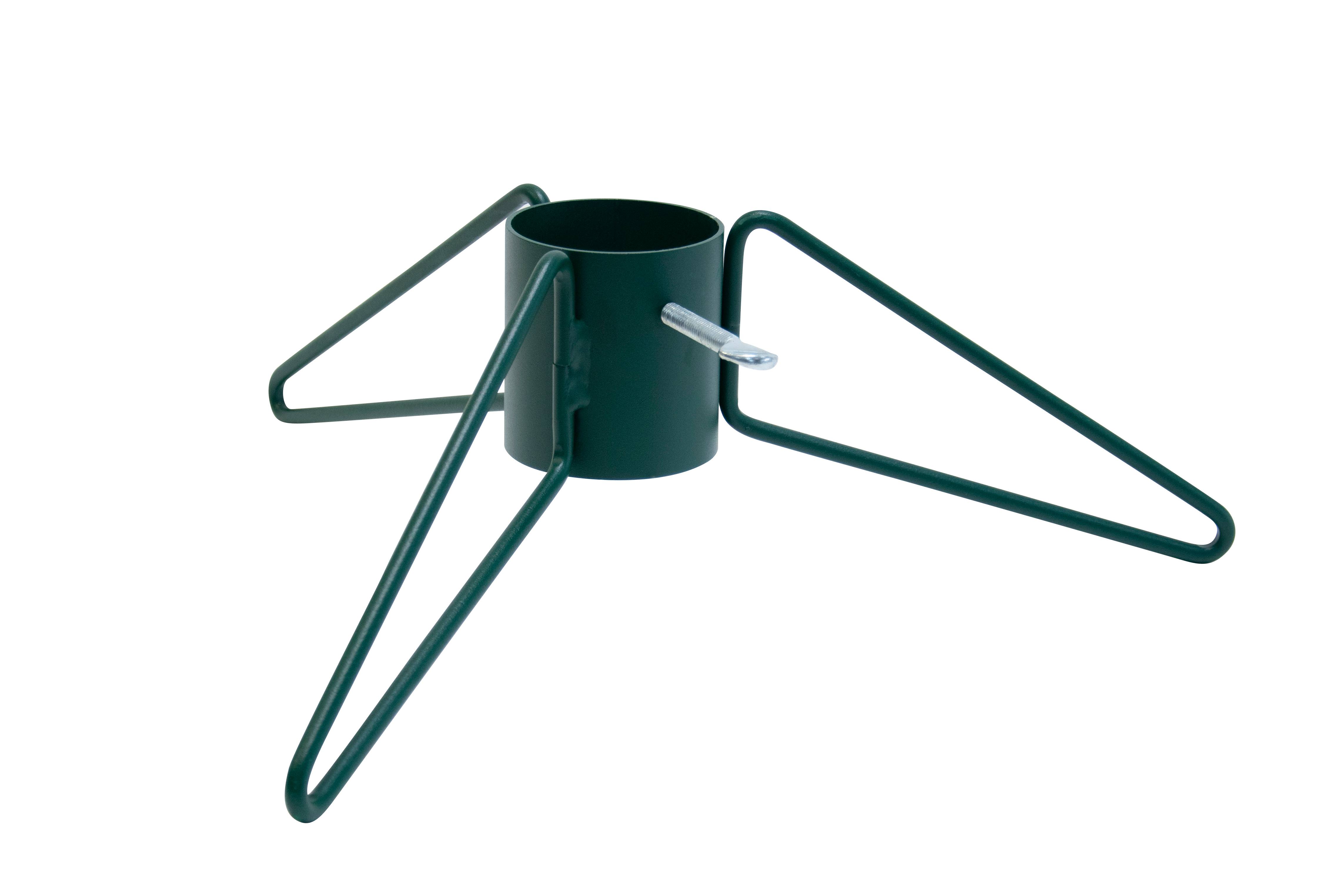 Louis Moulin - Pied de sapin 3 pieds fer rond Vert sapin tube ⌀ 7 cm - Image 1