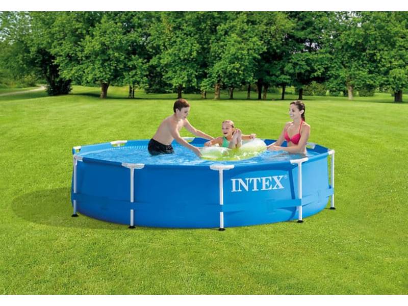 Intex - Piscine Tubulaire Métal Frame Liner Triple Épaisseur Ronde Ø 3,05 m H 0,76 m - INTEX