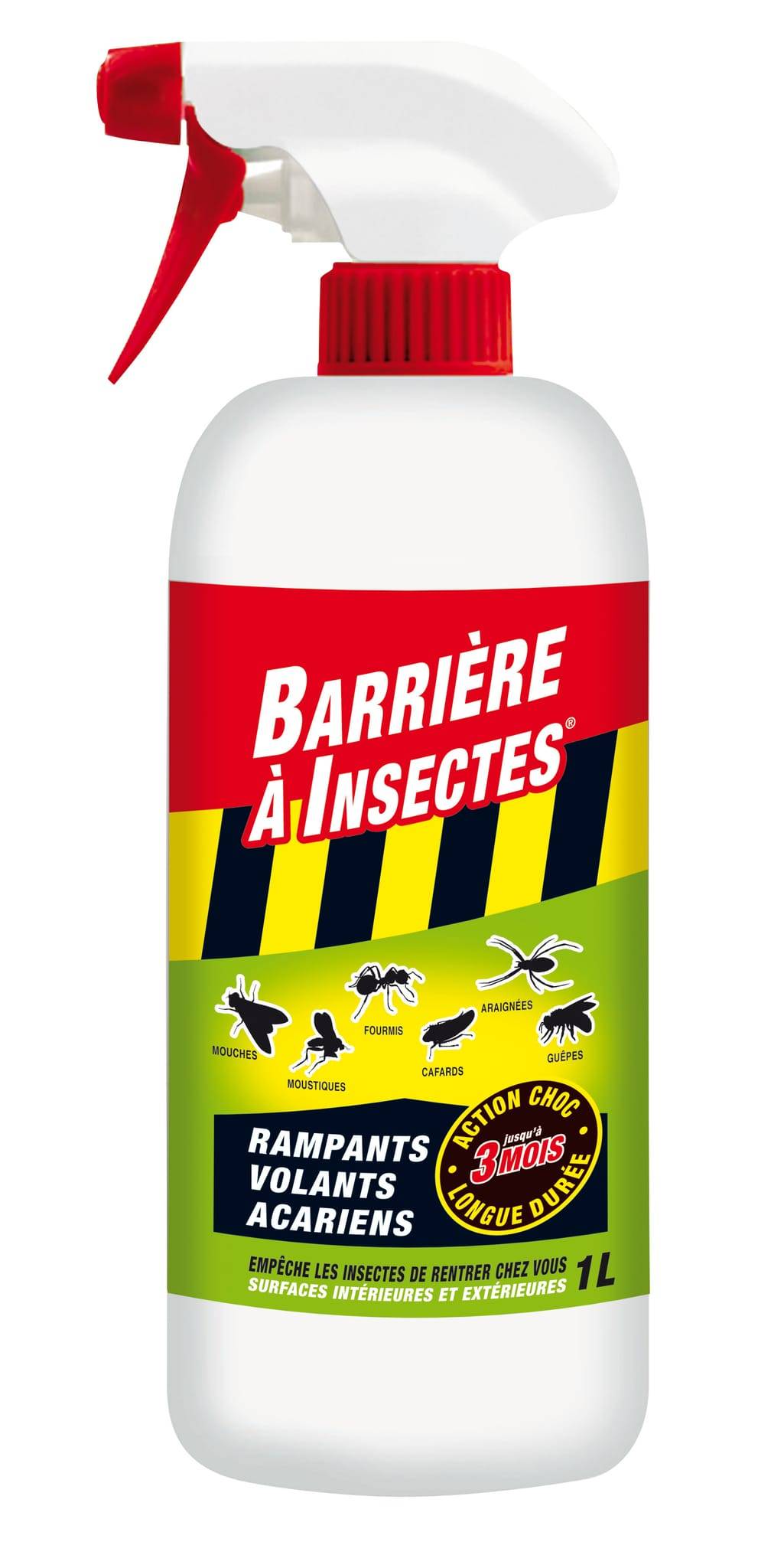 Barrière à insectes - Insectes rampants, volants, acariens spray prêt à l'emploi d'1 L - Barrière à insectes - Image 1