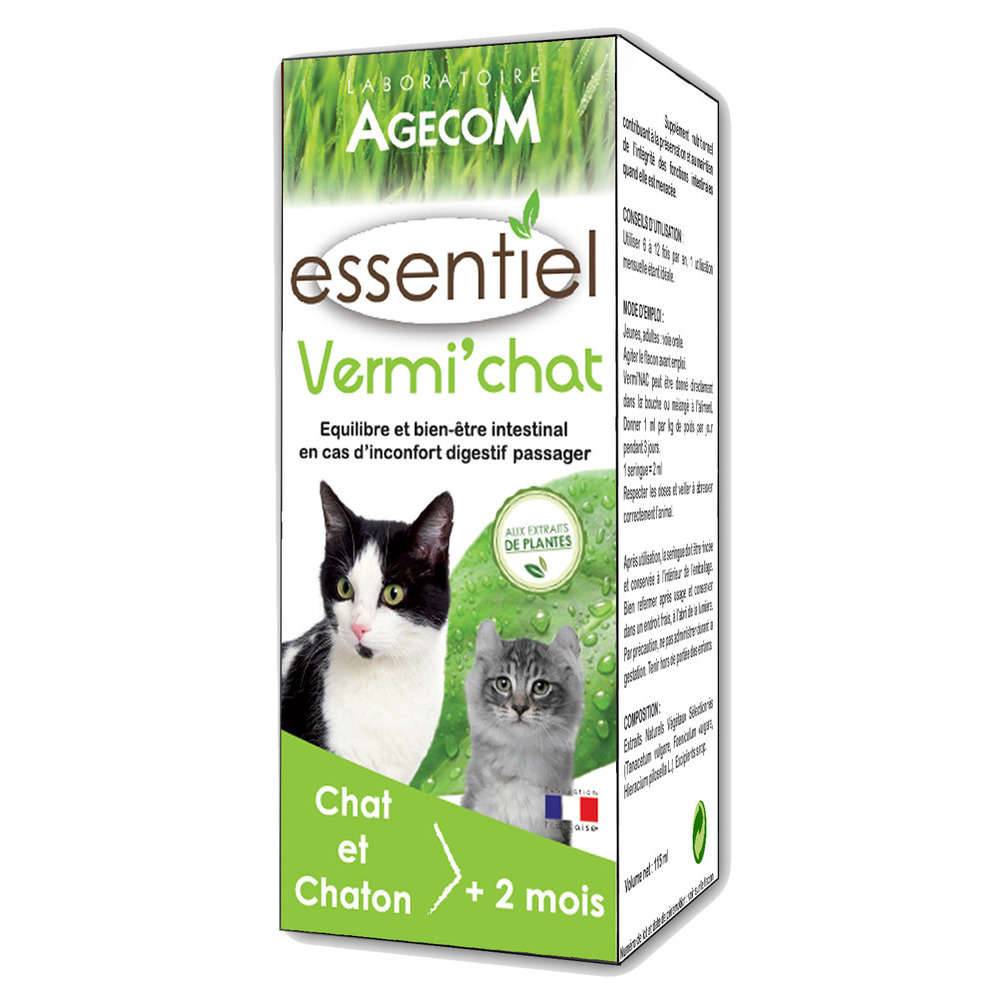 Vermifuge Vermi'chat supplément nutritionnel 100 ml – ESSENTIEL