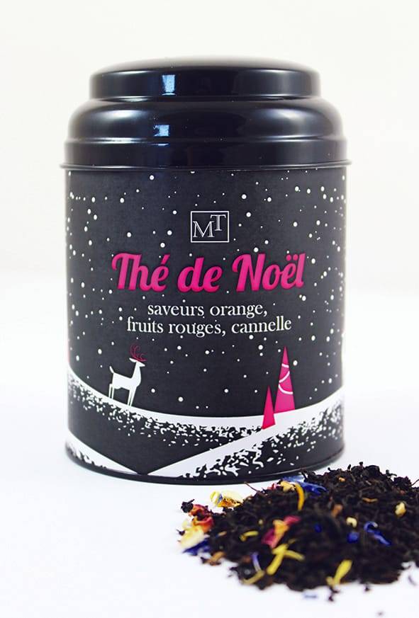 Maison Taillefer - Thé de Noël dans sa boite en métal - Orange/Cannelle - 100 g - Image 2