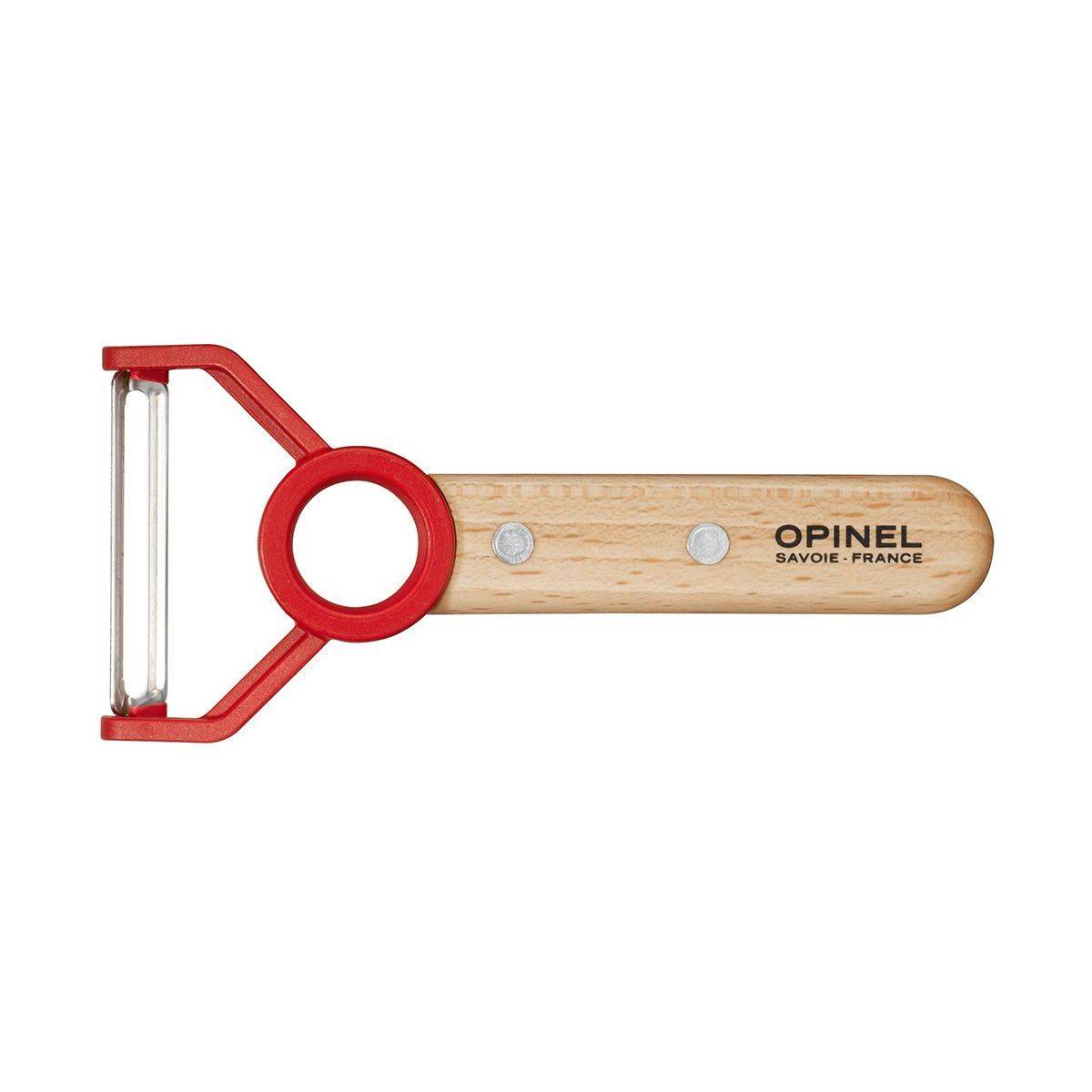 Coffret Le Petit Chef couteau et éplucheur bois rouge - Opinel - Image 2