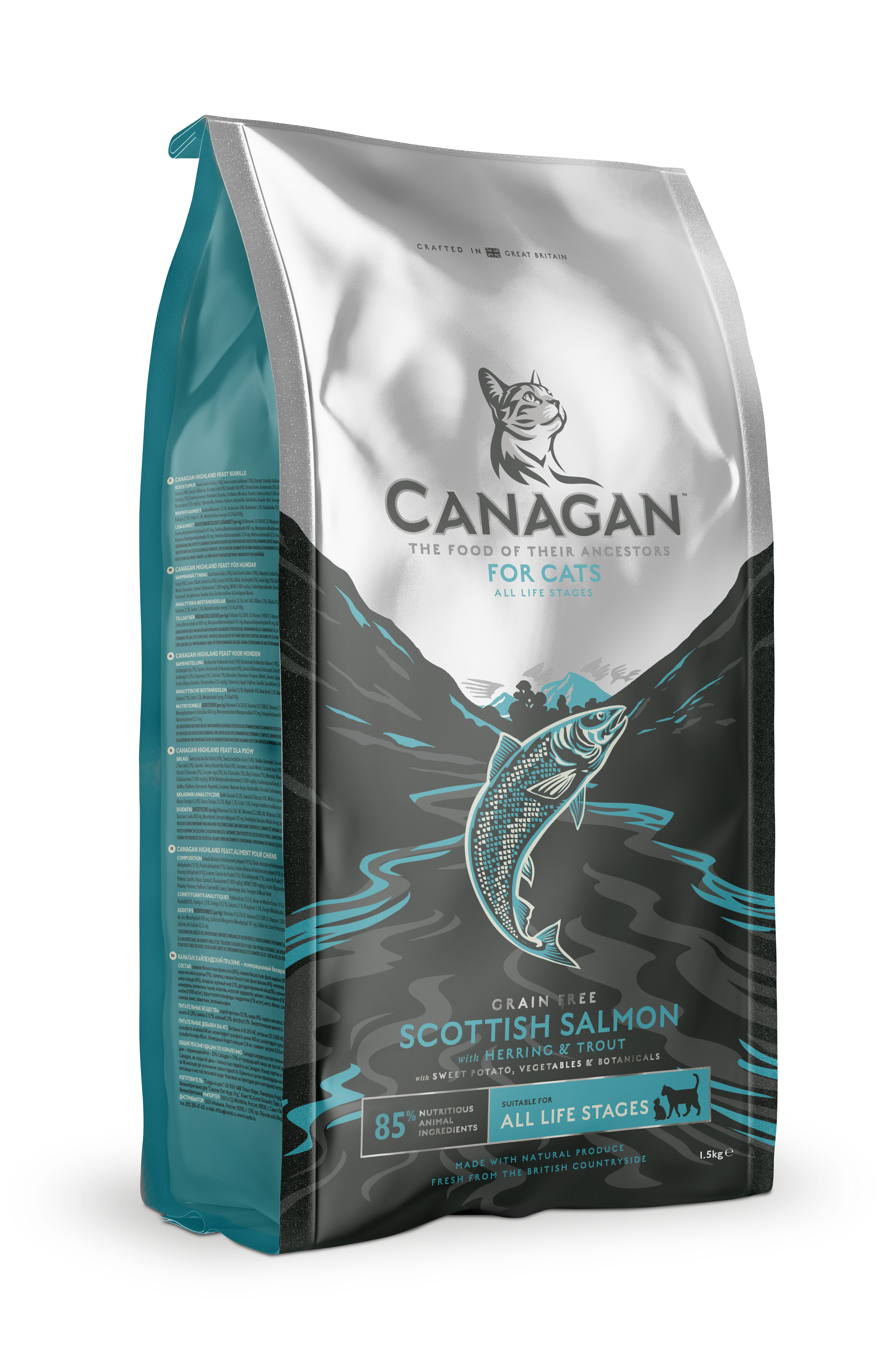 Canagan - Croquettes chat au saumon d'Ecosse sans céréales 1,5kg - Canagan - Image 1