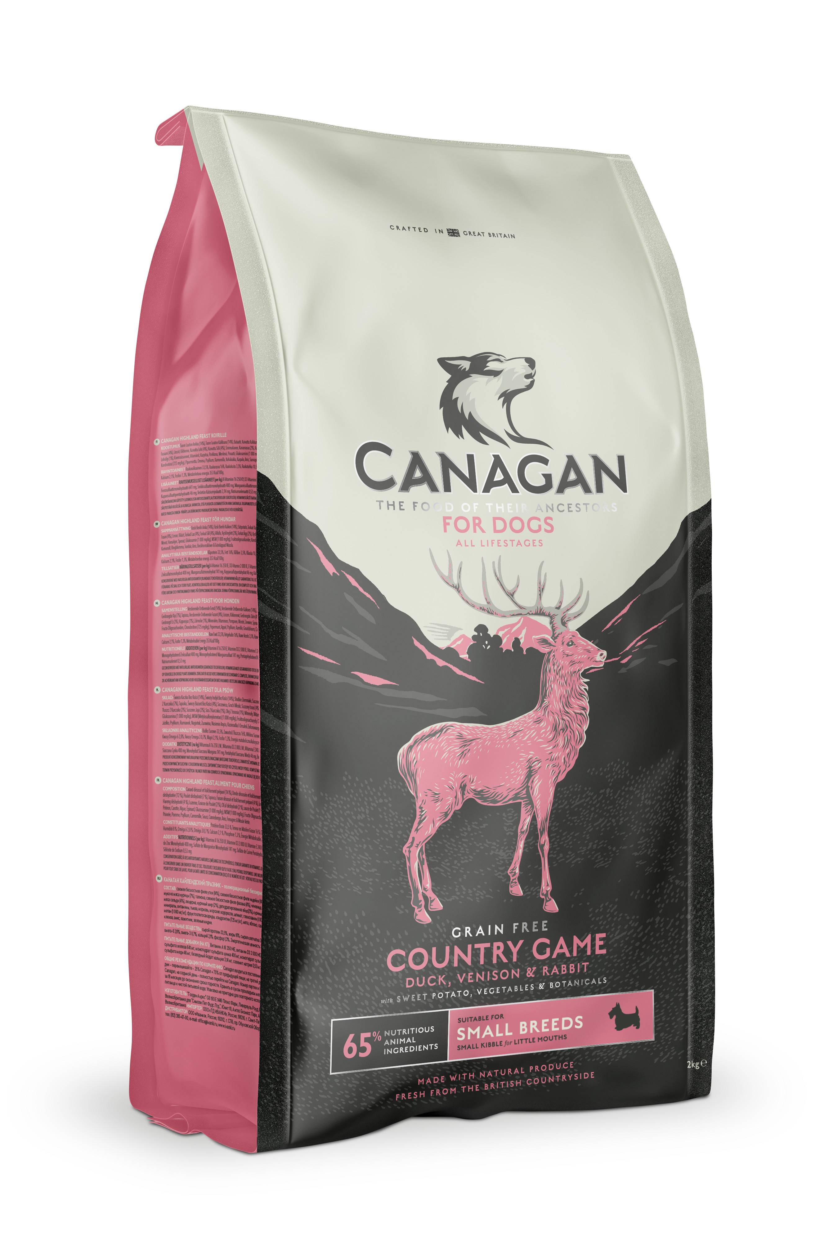 Canagan - Croquettes chien au gibier sans céréales avec de bons légumes 2 kg - Canagan - Image 1