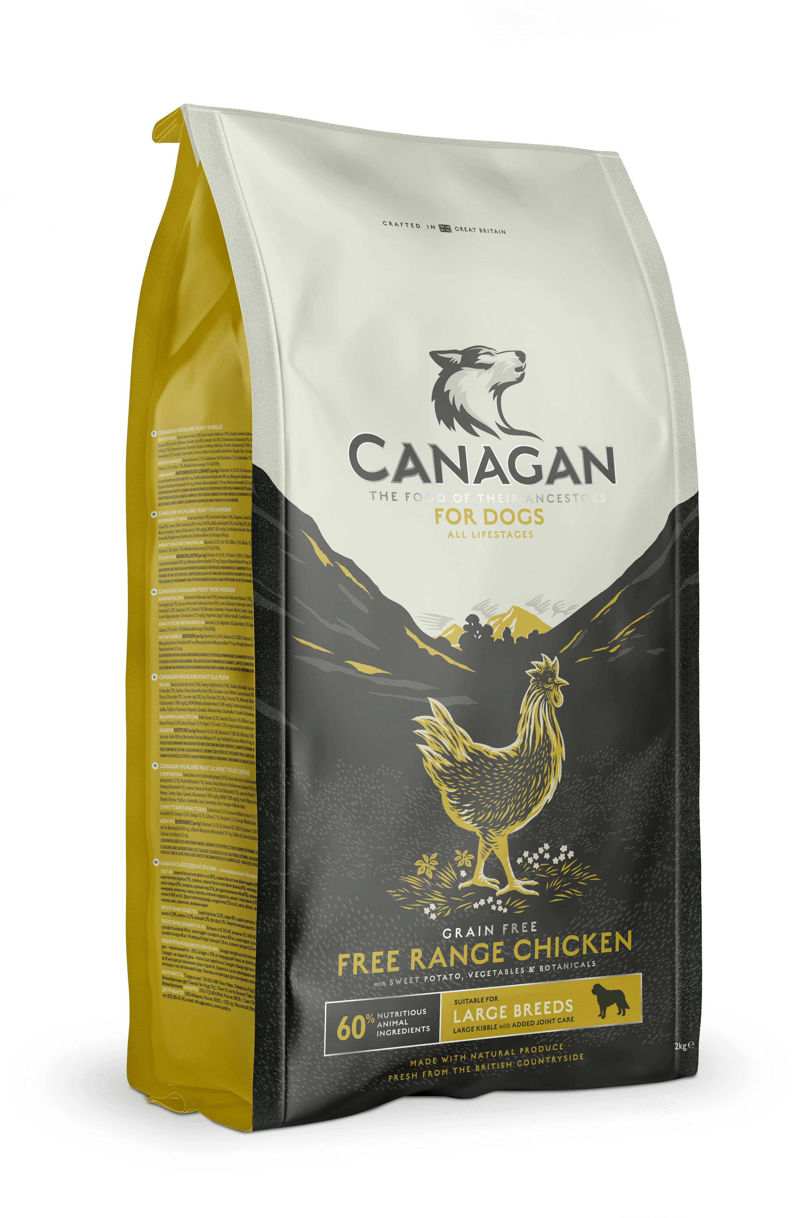 Canagan - Croquettes chien au poulet sans céréales 12 kg - Canagan