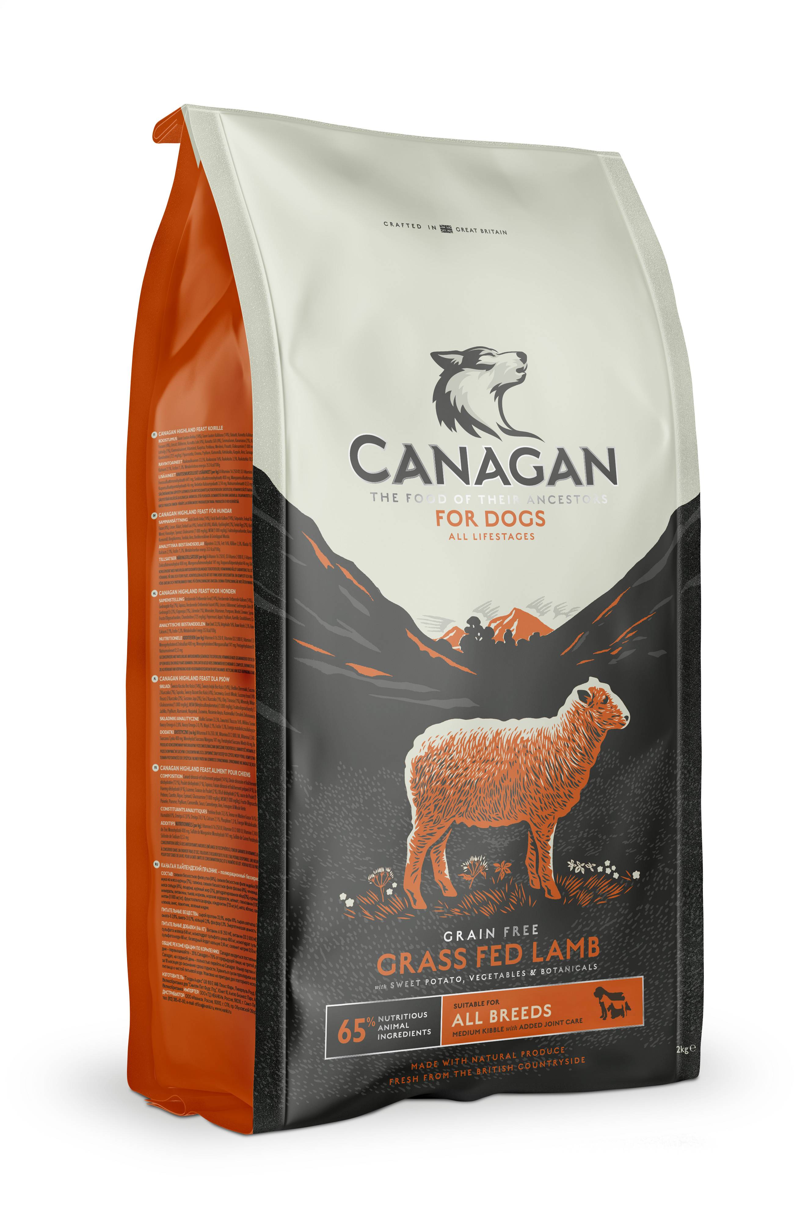 Canagan - Croquettes chien agneau sans céréales 12 kg - Canagan