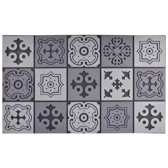 Esschert Design - Tapis antidérapant caoutchouc recyclé motif Mosaïque L 76 cm l 45,5 cm H 1 cm - ESSCHERT DESIGN - Image 3