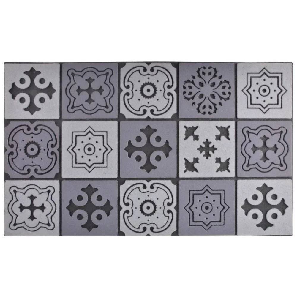 Esschert Design - Tapis antidérapant caoutchouc recyclé motif Mosaïque L 76 cm l 45,5 cm H 1 cm - ESSCHERT DESIGN - Image 3