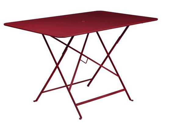 Fermob - Table de jardin rectangulaire pliante acier piment 6 personnes Bistro Fermob - Image 2