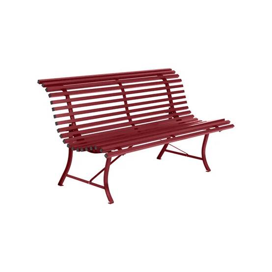 Fermob - Banc de jardin acier piment 3 places Louisiane Fermob - Image 2