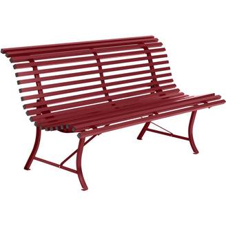 Fermob - Banc de jardin acier piment 3 places Louisiane Fermob
