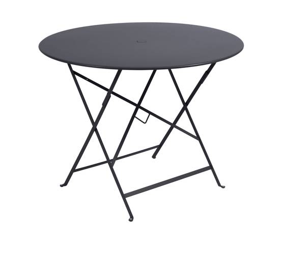 Fermob - Table de jardin ronde pliante acier carbone 4 personnes Bistro Fermob - Image 1