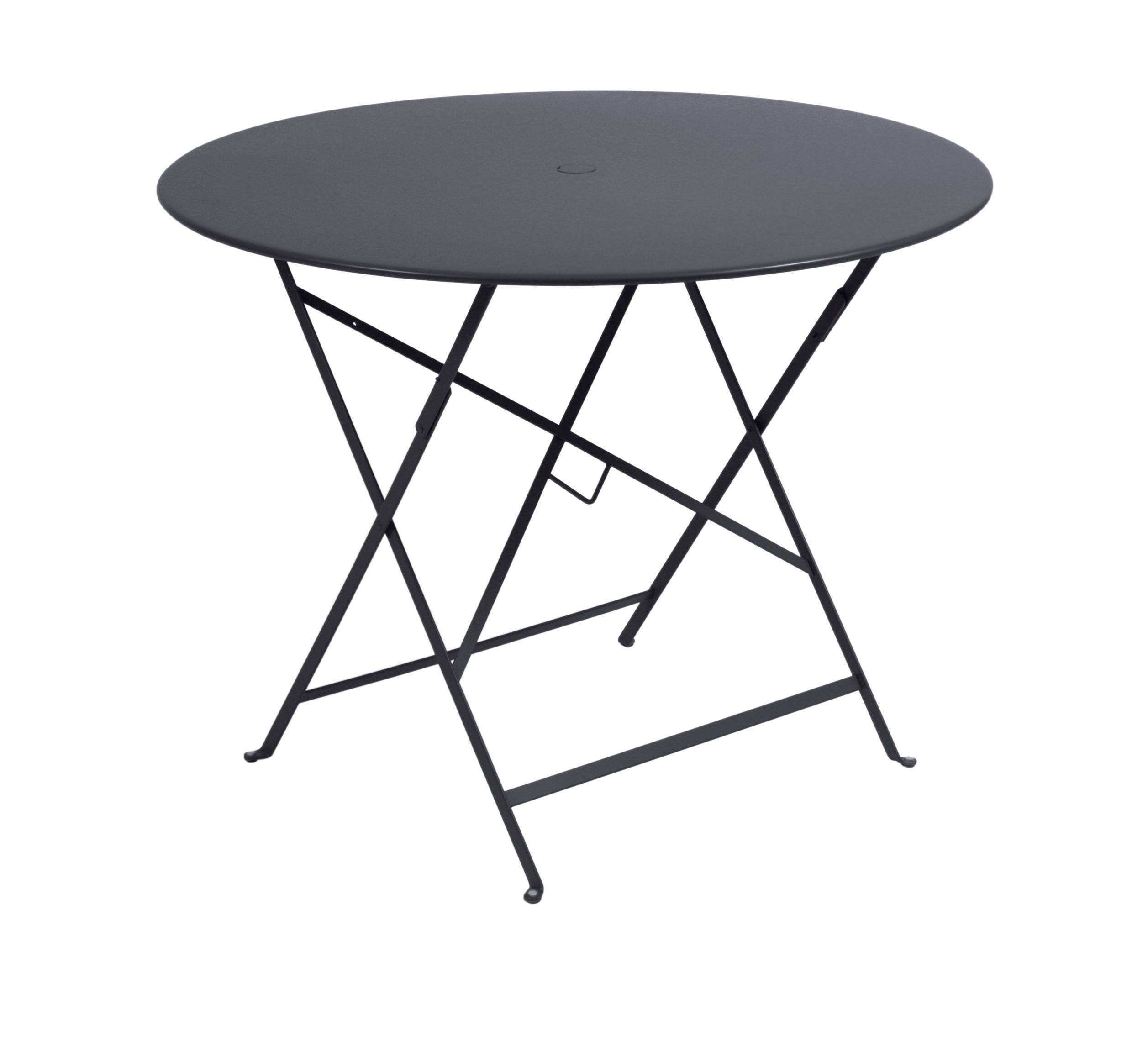 Fermob - Table de jardin ronde pliante acier carbone 4 personnes Bistro Fermob - Image 1