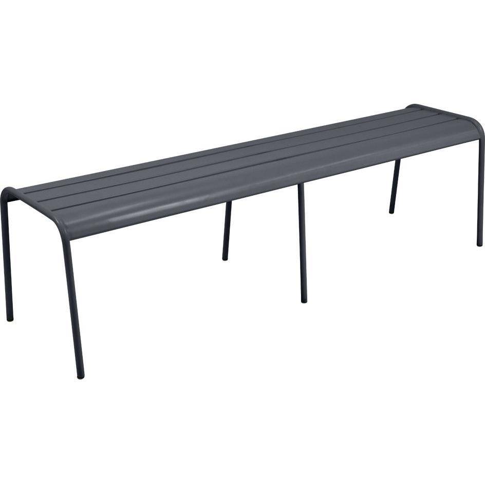 Fermob - Banc de jardin acier gris carbone 3 personnes XL Monceau Fermob - Image 2