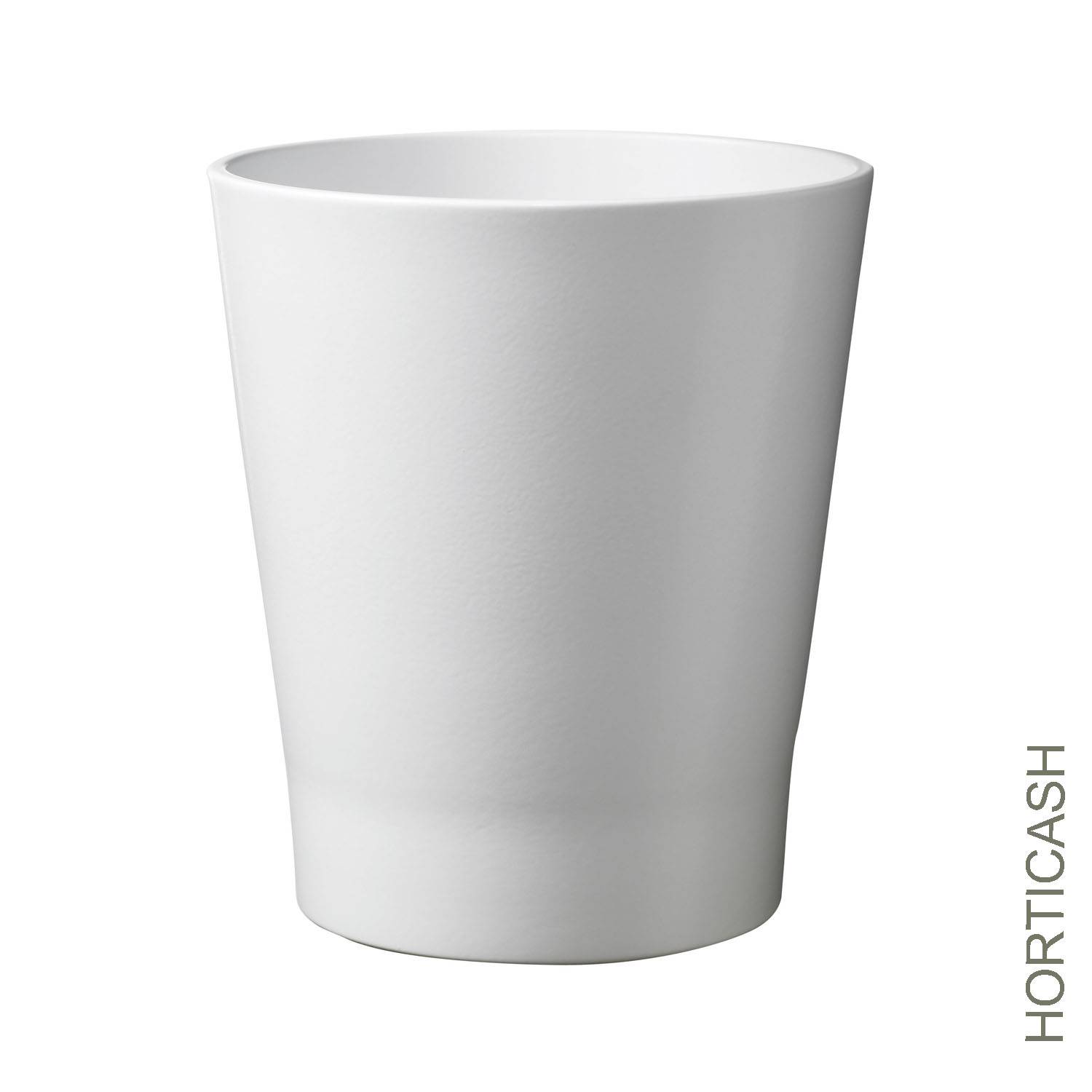 Cache pot orchidée D12,5 - H15 cm blanc