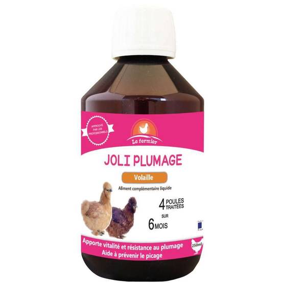 Aliment complémentaire volailles renforcement plumes peau 250 ml - LE FERMIER